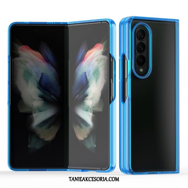 Futerały do Samsung Galaxy Z Fold 3 5G Przezroczyste Kolorowe Krawędzie