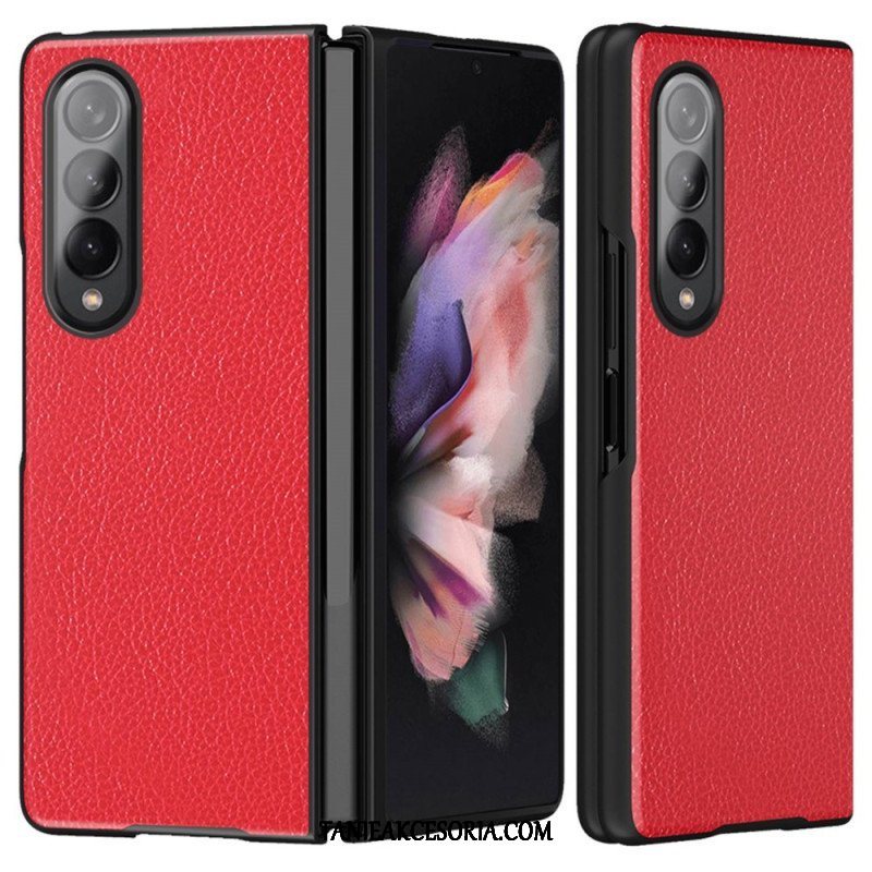 Futerały do Samsung Galaxy Z Fold 4 Sztuczna Skóra Powlekana Liczi