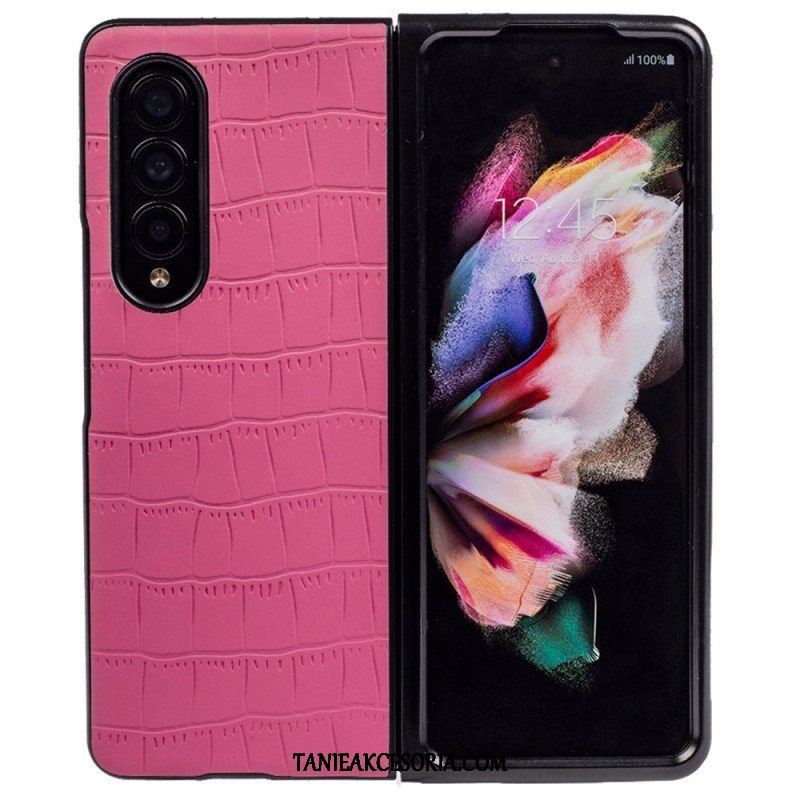 Futerały do Samsung Galaxy Z Fold 4 Wytłaczany Krokodyl