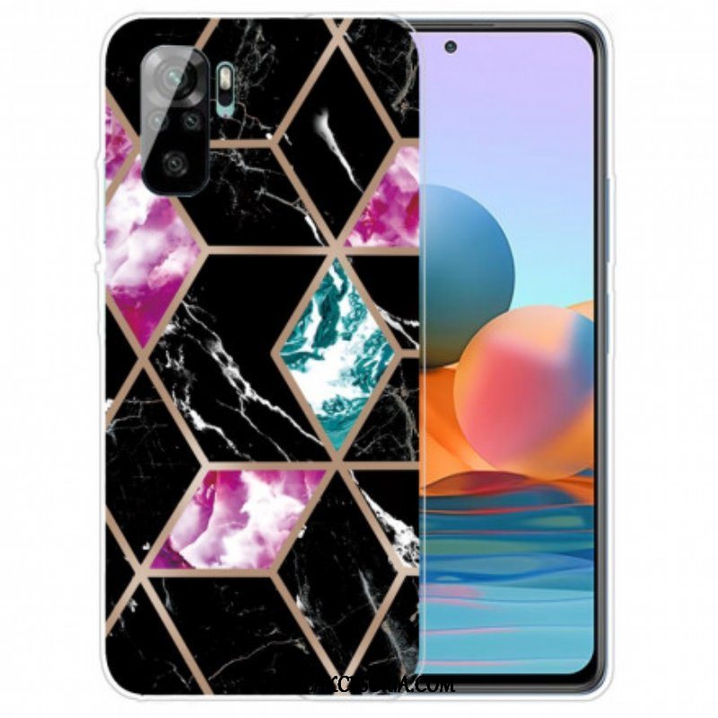 Futerały do Xiaomi Redmi Note 10 / 10S Marmur O Intensywnej Geometrii