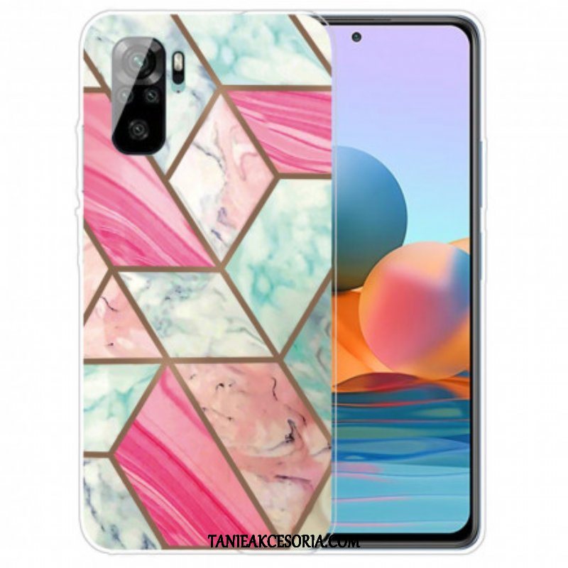 Futerały do Xiaomi Redmi Note 10 / 10S Marmur O Intensywnej Geometrii