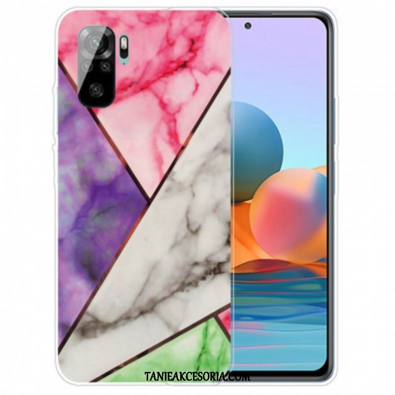 Futerały do Xiaomi Redmi Note 10 / 10S Marmur O Intensywnej Geometrii