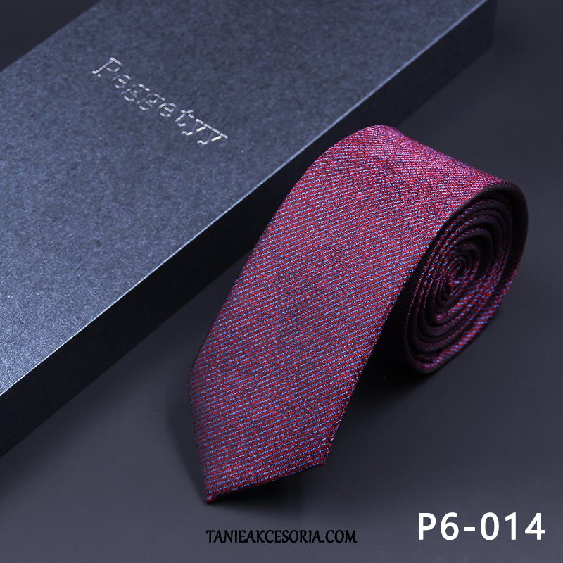 Męskie Krawat Sukienka Groomsmen Trendy, Krawat Casual Pan Młody Purpurowy Rot