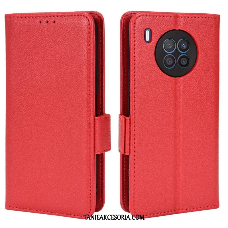 Obudowa Etui Na Telefon do Honor 50 Lite Etui Folio Flap Double Litchi Nowe Kolory