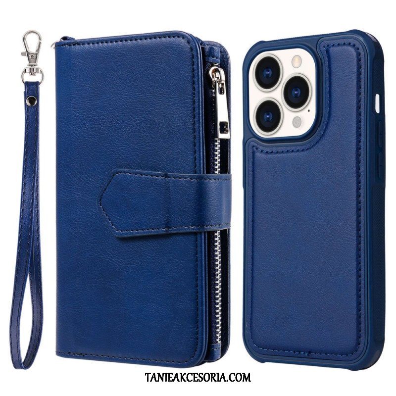 Etui Etui Folio do iPhone 14 Pro Portfel Portfel Z Możliwością Odpięcia