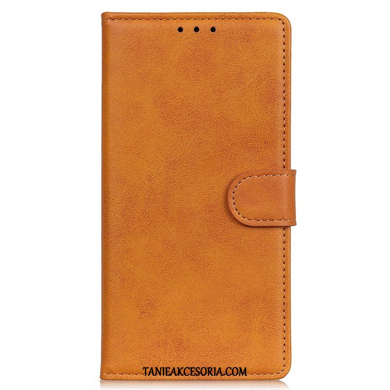 Etui Folio do Moto G71 5G Retro Matowy Efekt Skóry