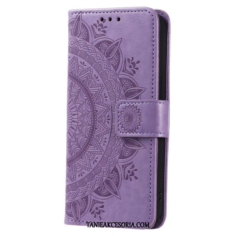 Etui Folio do Motorola Edge 40 Pro Mandala Sun Ze Smyczą