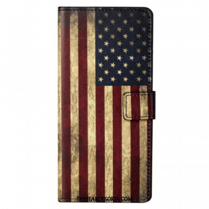 Etui Folio do OnePlus Nord CE 2 5G Flaga Ameryki