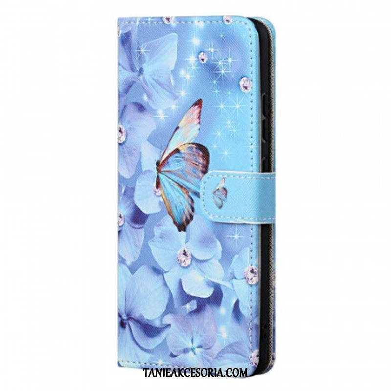 Etui Folio do OnePlus Nord CE 2 5G Niebiański Motyl