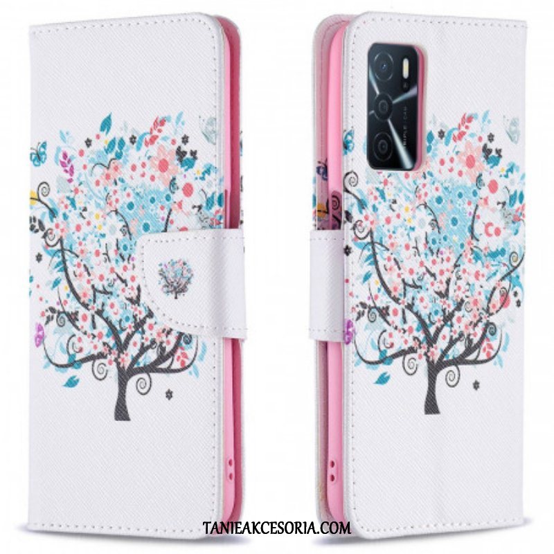 Etui Folio do Oppo A16 / A16s Kwitnące Drzewo