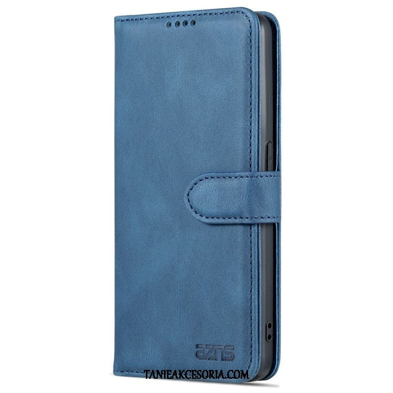 Etui Folio do Oppo Reno 8 Pro Skórzany Efekt Vintage Azns