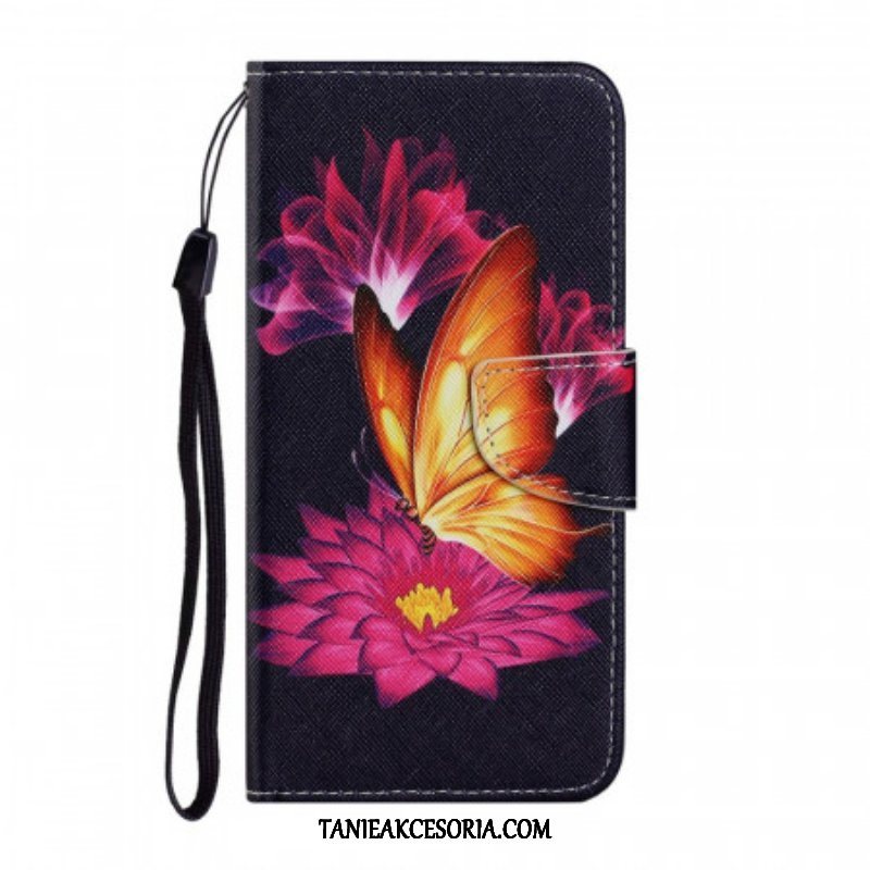 Etui Folio do Poco M4 Pro 5G Motyl I Lotos