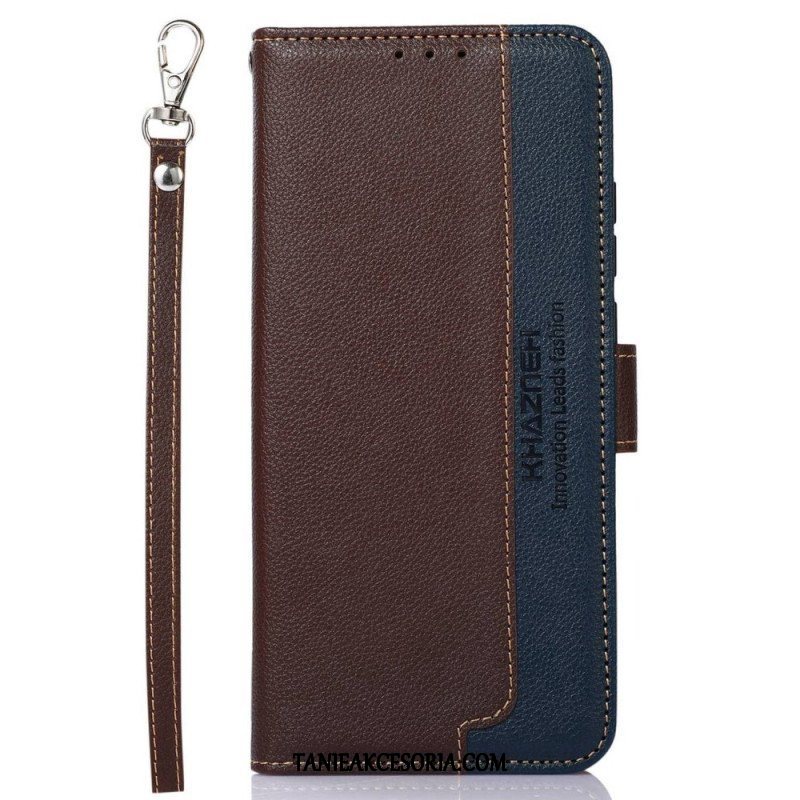 Etui Folio do Poco M5 Rfid Khazneh W Stylu Liczi