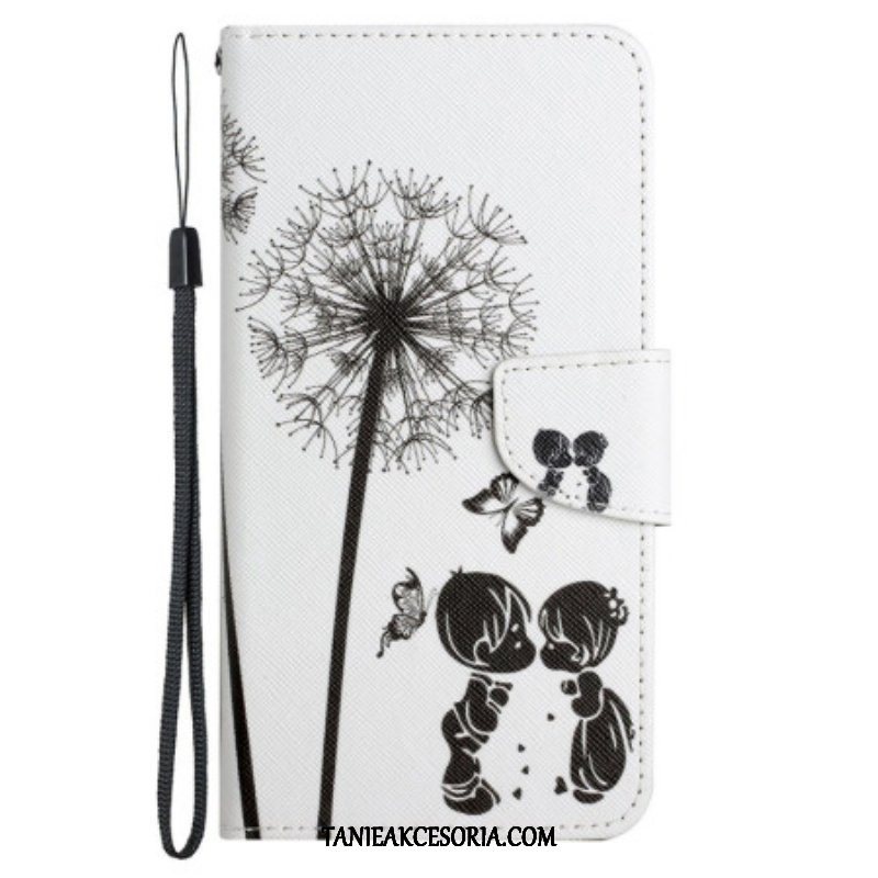 Etui Folio do Poco X4 Pro 5G z Łańcuch Smycz Love Dandelions