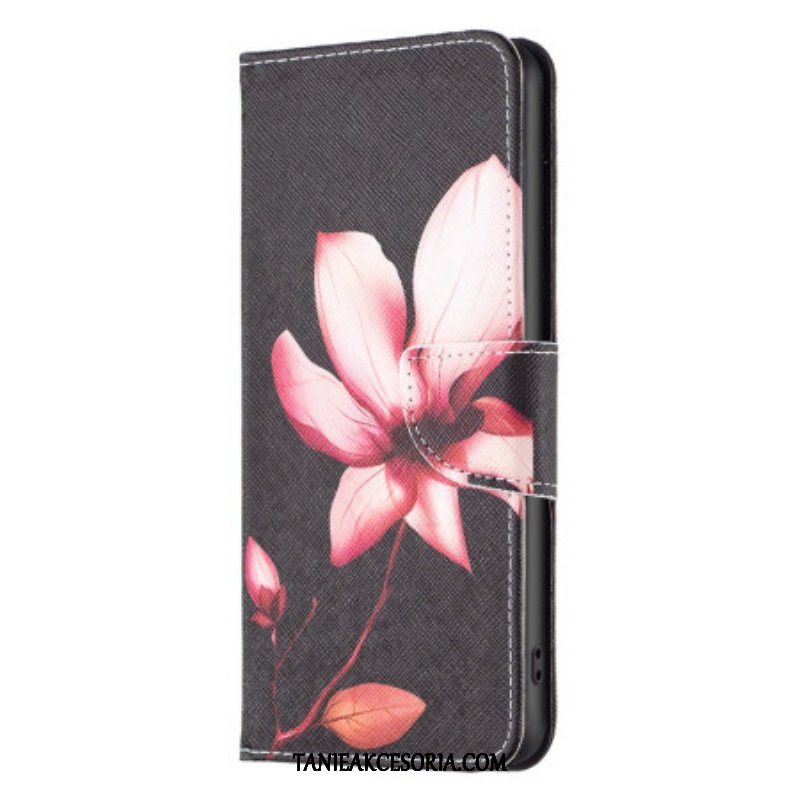 Etui Folio do Poco X5 5G Różowy Kwiat