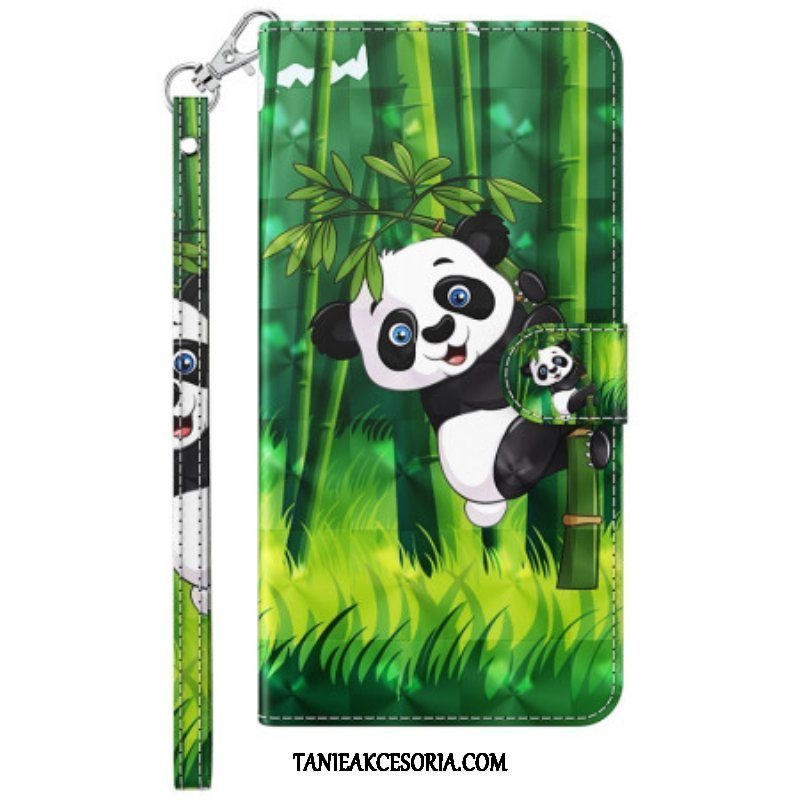 Etui Folio do Samsung Galaxy A14 / A14 5G Panda Bambus