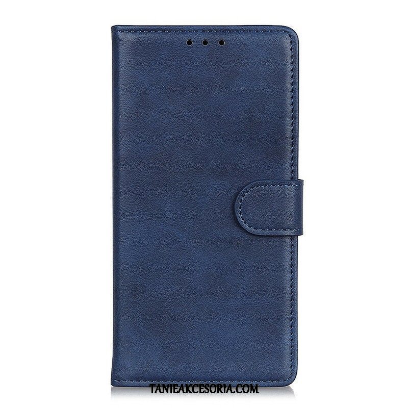 Etui Folio do Samsung Galaxy A42 5G Efekt Matowej Skóry