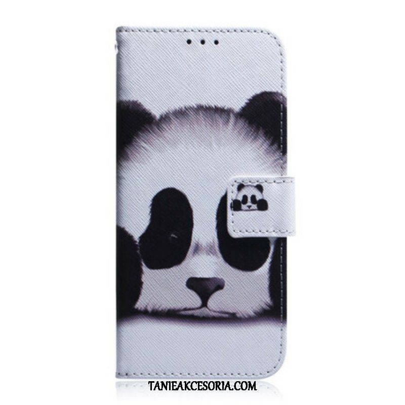 Etui Folio do Samsung Galaxy A42 5G Twarz Pandy