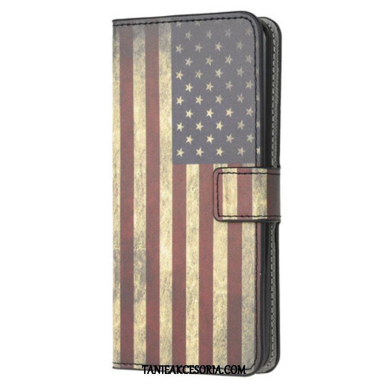 Etui Folio do Samsung Galaxy A52 4G / A52 5G / A52s 5G Flaga Usa