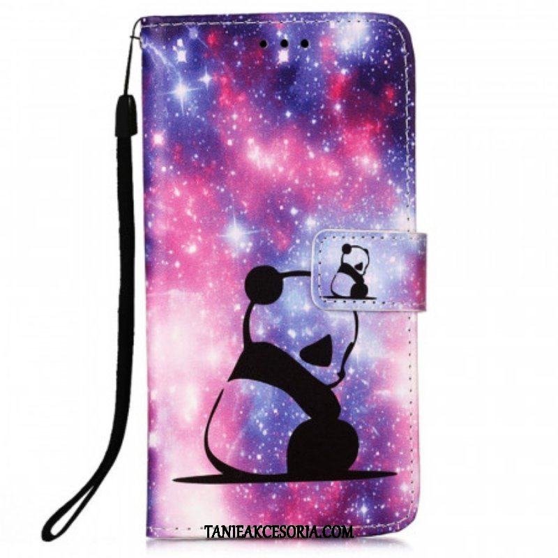 Etui Folio do Samsung Galaxy A53 5G Galaktyka Pandy