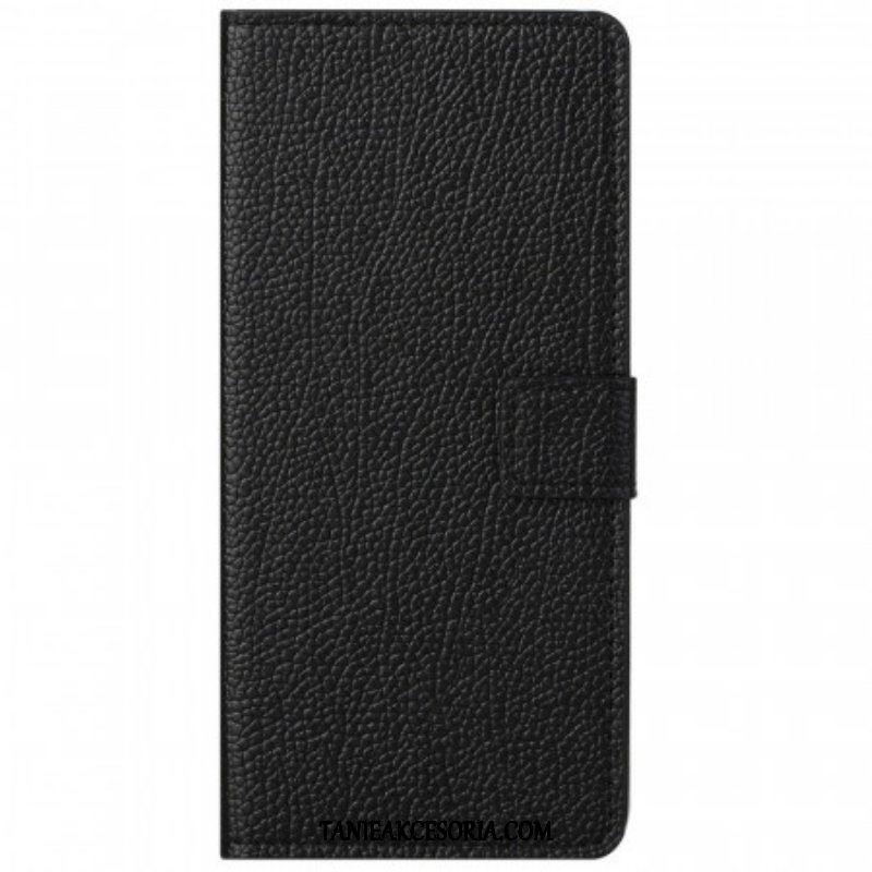 Etui Folio do Samsung Galaxy M23 5G Skórzana Tekstura Liczi