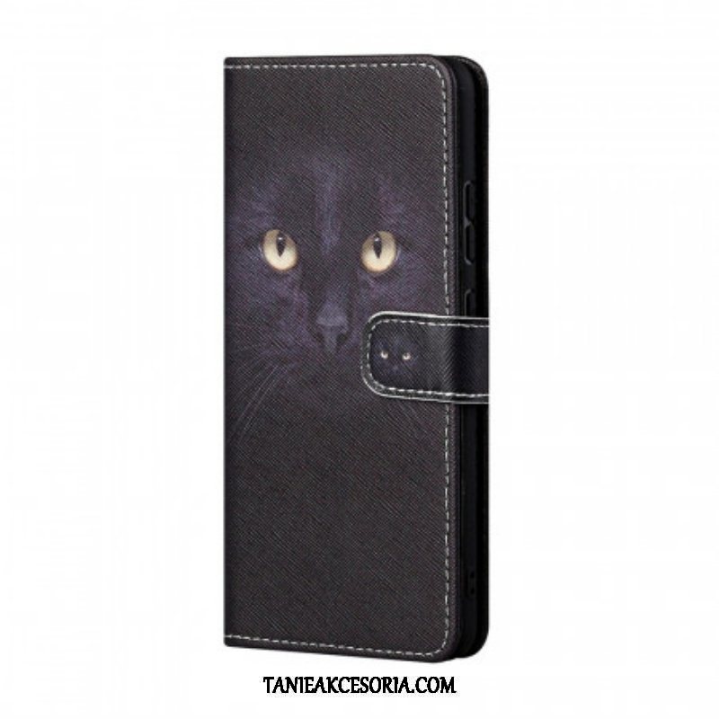 Etui Folio do Samsung Galaxy M23 5G z Łańcuch Stringi Kot