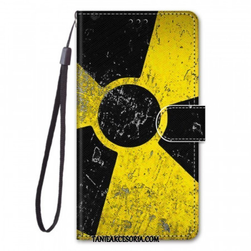 Etui Folio do Samsung Galaxy M23 5G z Łańcuch Zagrożenie Smyczą