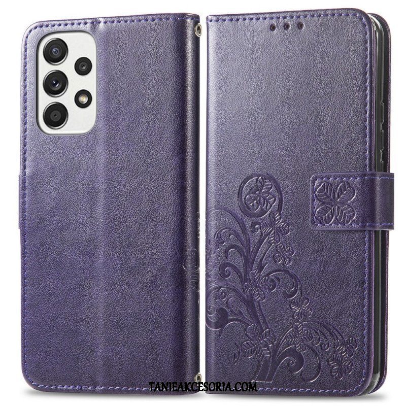 Etui Folio do Samsung Galaxy M53 5G Czterolistna Koniczyna