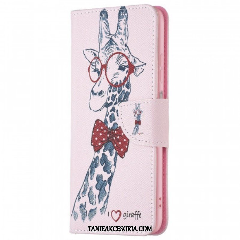 Etui Folio do Samsung Galaxy M53 5G Mądra Żyrafa