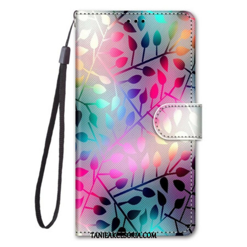 Etui Folio do Samsung Galaxy S21 5G Neonowe Liście