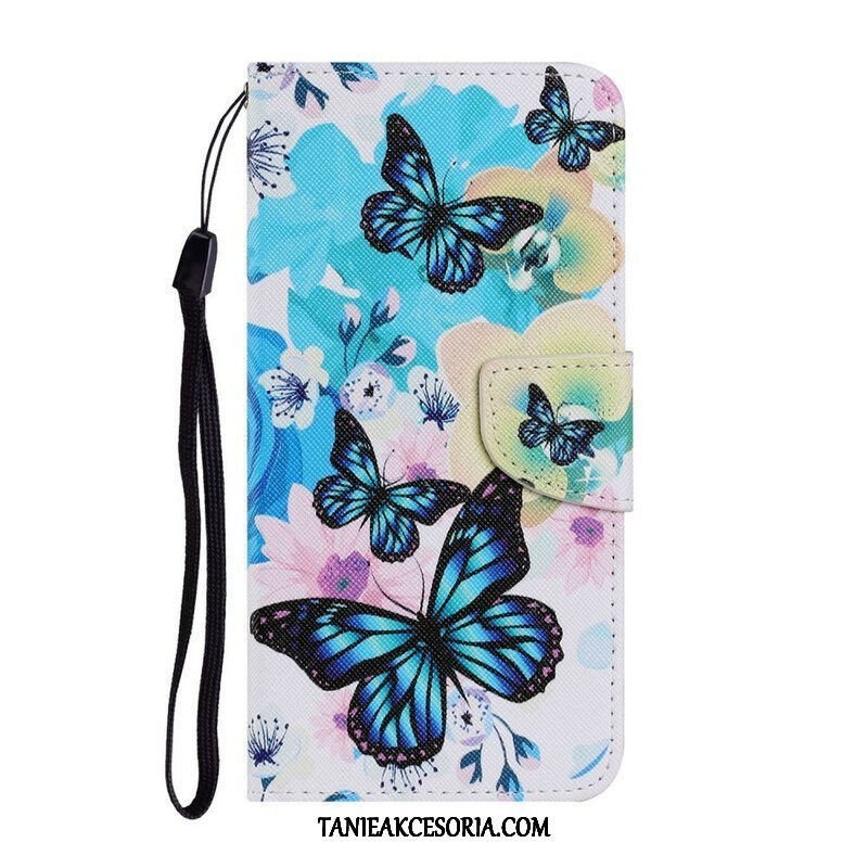 Etui Folio do Samsung Galaxy S21 FE Motyle I Letnie Kwiaty