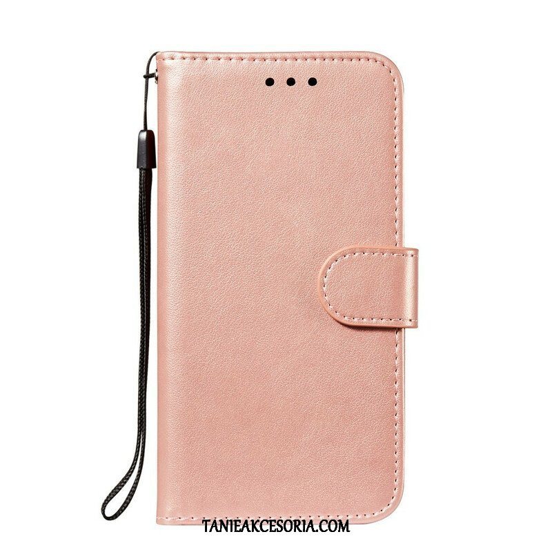 Etui Folio do Samsung Galaxy S21 FE z Łańcuch Solid Color Series Strappy