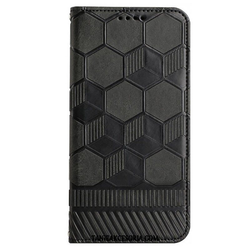 Etui Folio do Samsung Galaxy S23 5G Wzór Piłki Nożnej