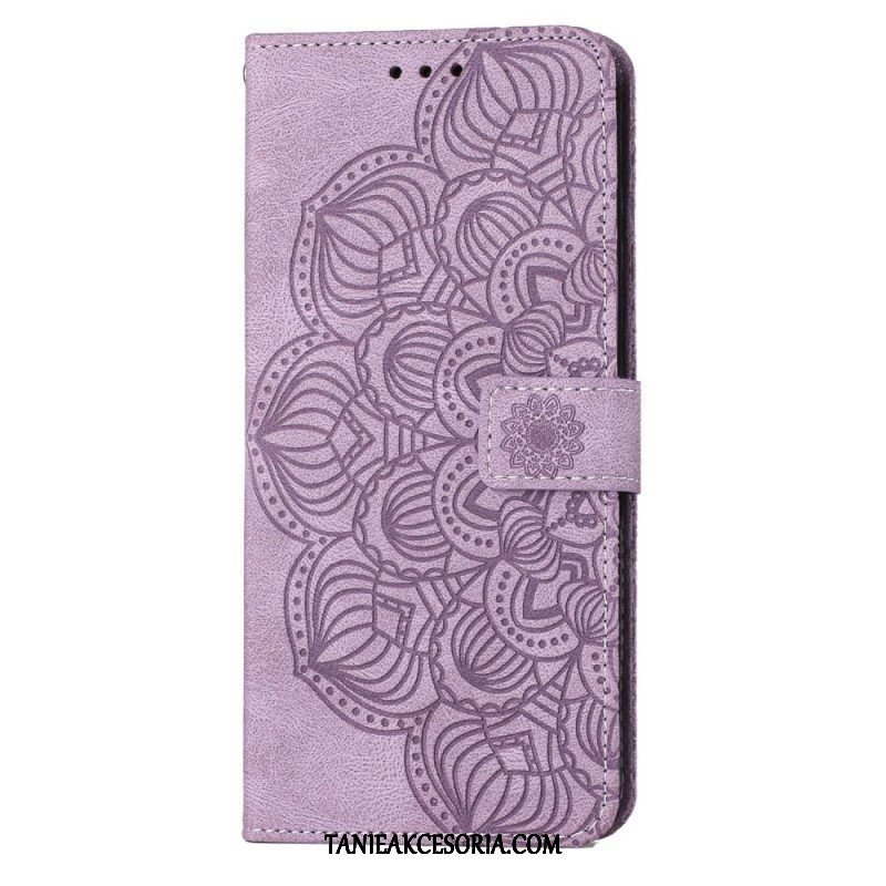 Etui Folio do Samsung Galaxy S23 Plus 5G z Łańcuch Paskowata Mandala