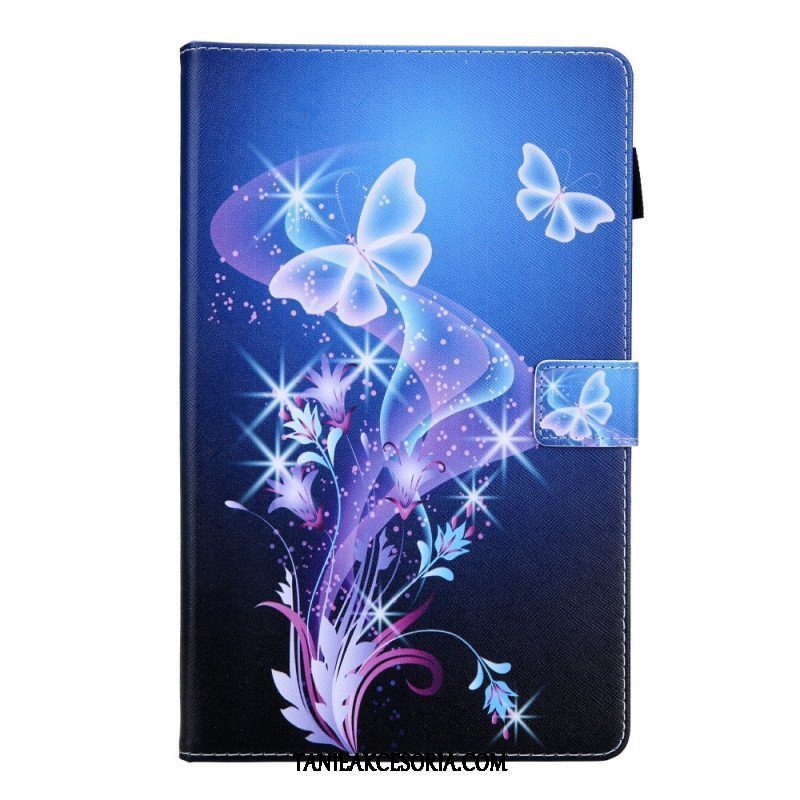 Etui Folio do Samsung Galaxy Tab A8 (2021) Kolorowe Motyle