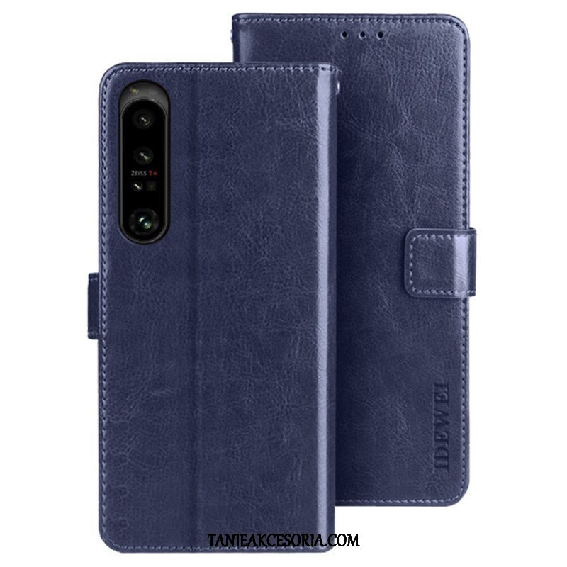 Etui Folio do Sony Xperia 1 IV Imitacja Skóry Idewei