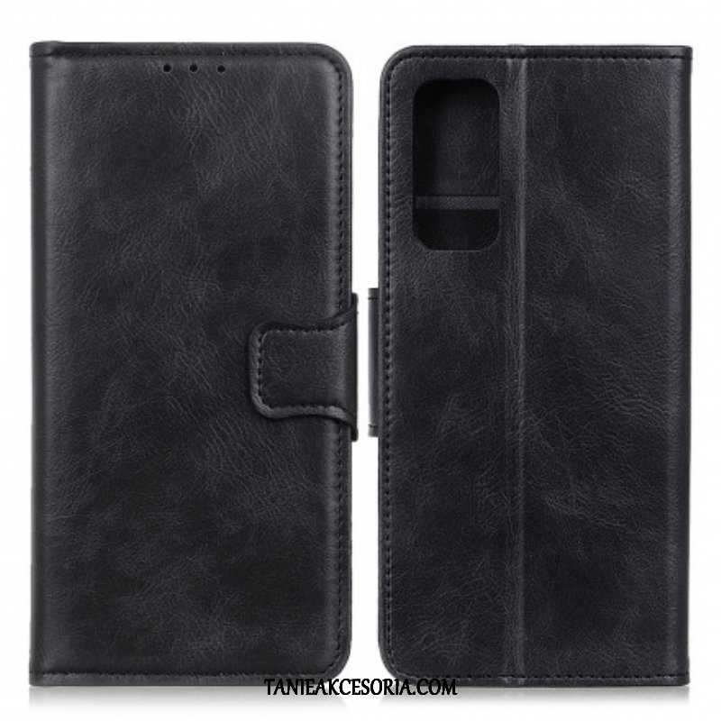 Etui Folio do Xiaomi Redmi Note 10 / 10S Dwustronne Zapięcie Z Efektem Skóry