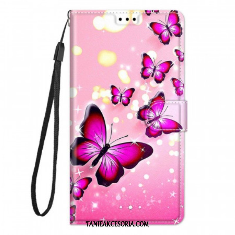 Etui Folio do Xiaomi Redmi Note 10 Pro Motyle I Smycz