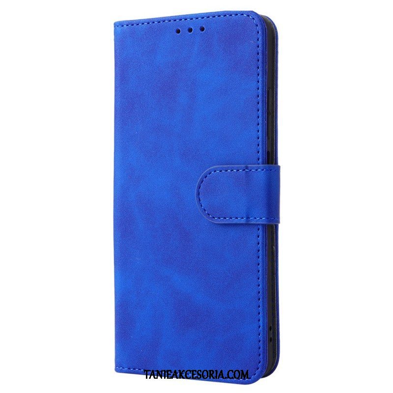 Etui Folio do Xiaomi Redmi Note 11 / 11S Dotyk Skóry Ze Smyczą