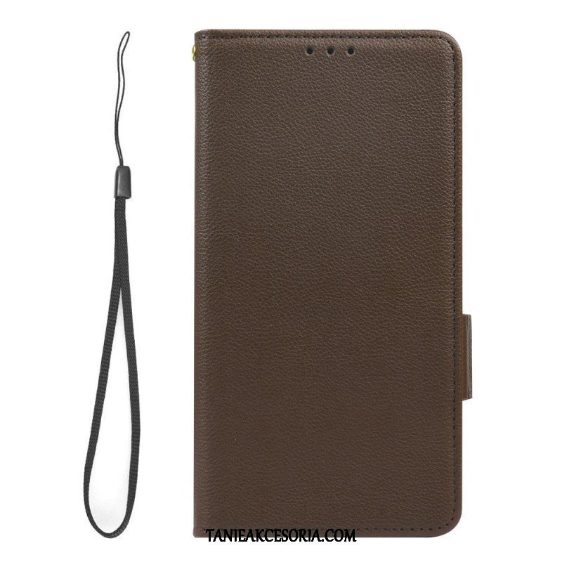 Etui Folio do Xiaomi Redmi Note 12 5G Bardzo Delikatny Styl Liczi