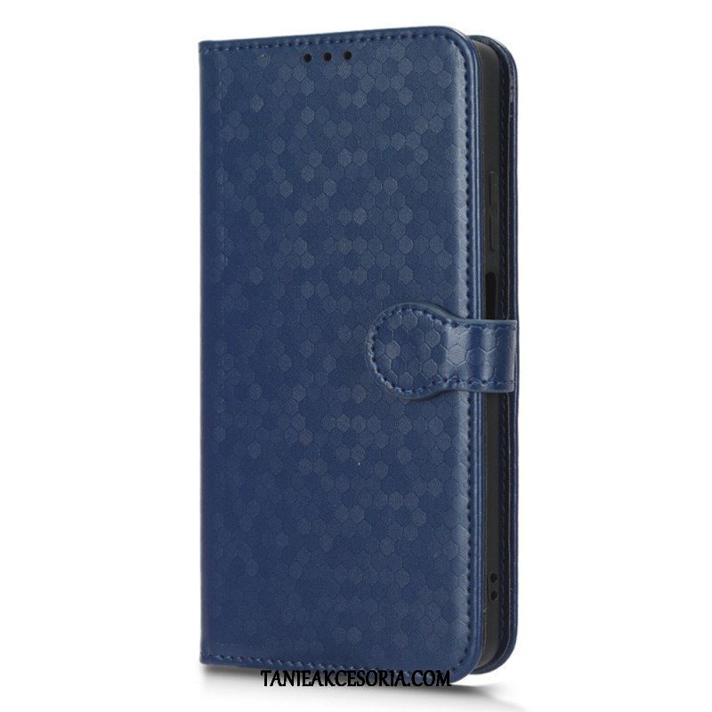 Etui Folio do Xiaomi Redmi Note 12 5G z Łańcuch Wzór 3d Na Ramiączkach