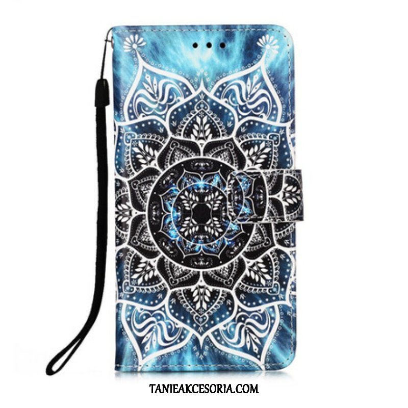 Etui Folio do iPhone 13 Mini Mandala Na Niebie