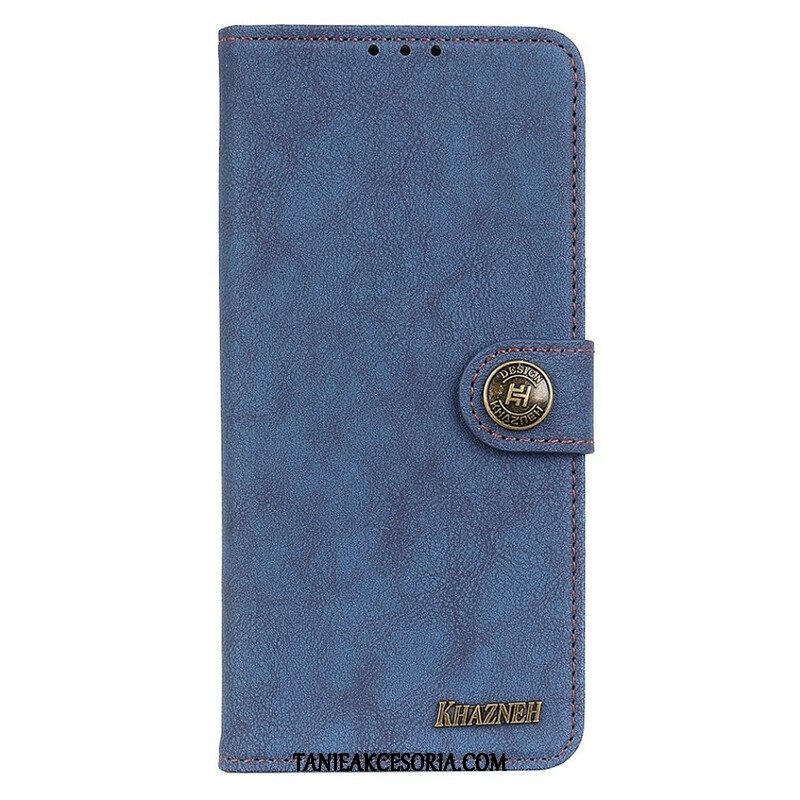 Etui Folio do iPhone 13 Pro Khazneh Dwoina Ze Sztucznej Skóry W Stylu Retro