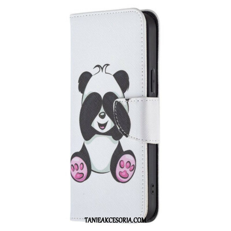 Etui Folio do iPhone 13 Pro Max Zabawa Pandami