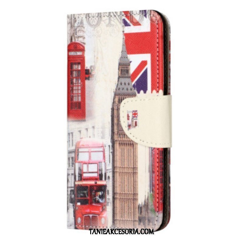 Etui Folio do iPhone 15 Plus Życie W Londynie