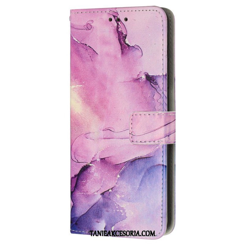 Etui Folio do iPhone 15 Pro Max Styl Marmurkowy