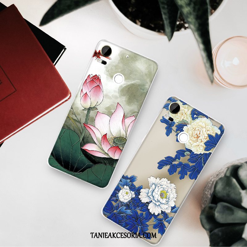 Etui Htc Desire 10 Lifestyle Tendencja Kwiaty Telefon Komórkowy, Pokrowce Htc Desire 10 Lifestyle Relief Miękki Anti-fall