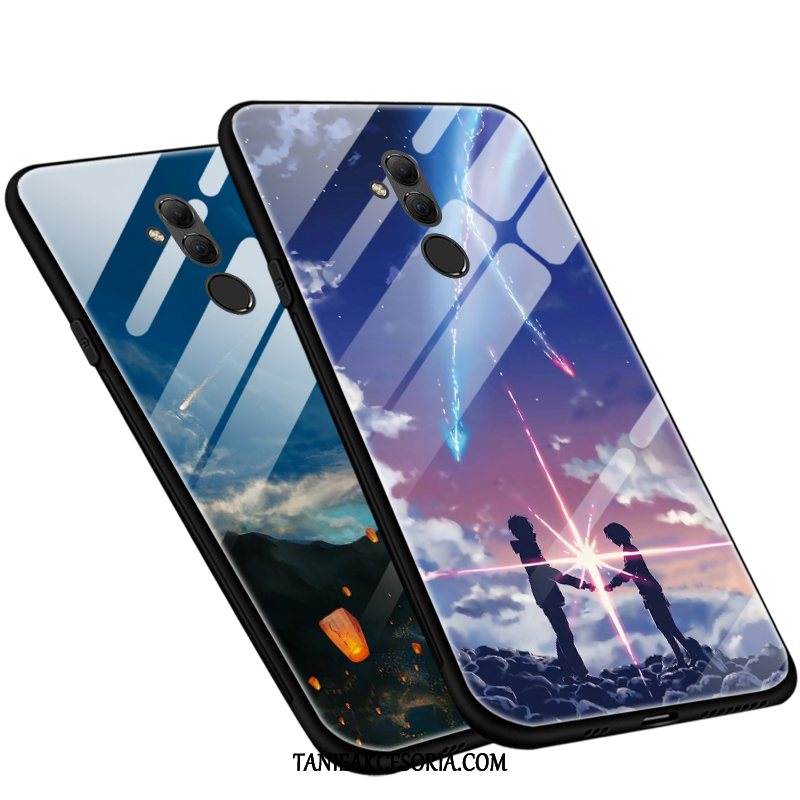 Etui Huawei Mate 20 Lite Anti-fall Szkło Silikonowe, Obudowa Huawei Mate 20 Lite Obrzeża Lustro Telefon Komórkowy