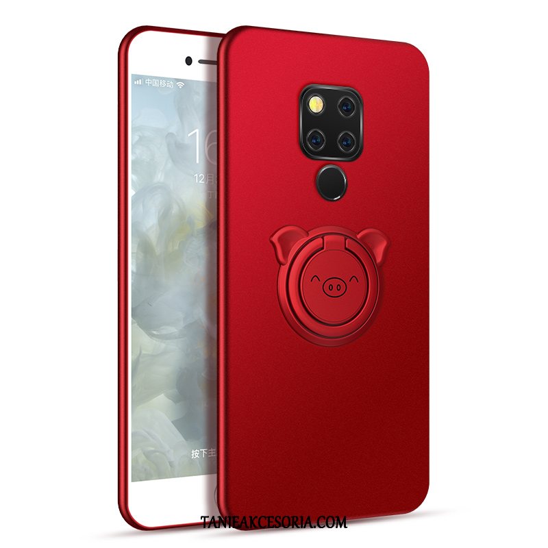 Etui Huawei Mate 20 Ochraniacz Kreatywne Czerwony, Futerał Huawei Mate 20 Silikonowe Anti-fall Magnetyzm