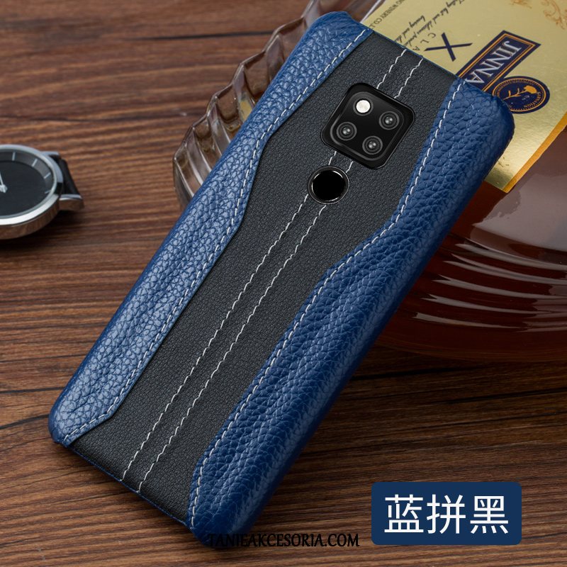 Etui Huawei Mate 20 Ochraniacz Niebieski Moda, Pokrowce Huawei Mate 20 Skóra Bydlęca Wysoki Koniec Jakość